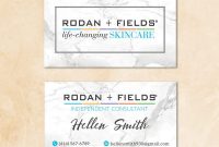 Personalized Rodan & Fields Business Card, Rodan & Fields Template Rf103 regarding Rodan And Fields Business Card Template