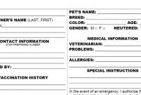 Pet Grooming Client Record Card Digital Download Etsy regarding Dog Grooming Record Card Template