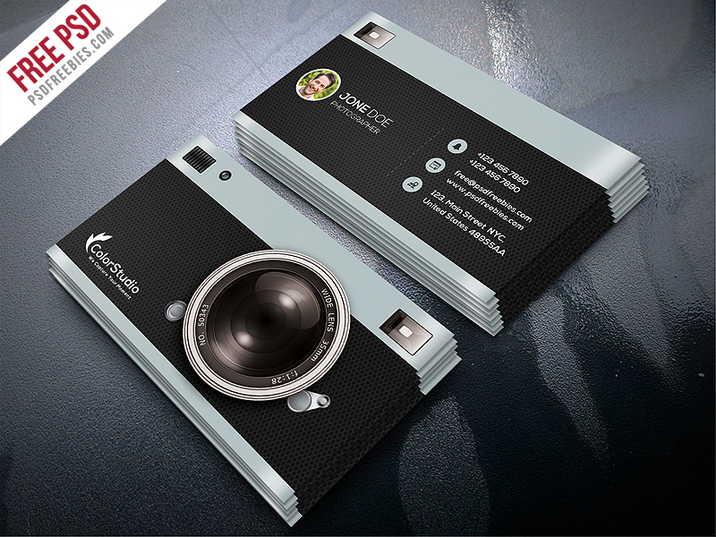 Photography Business Card Template Free Psd | Psdfreebies regarding Photography Business Card Templates Free Download