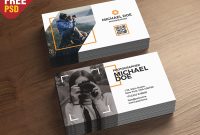 Photography Business Cards Template Psd | Free Psd | Ui Download for Photography Business Card Template Photoshop