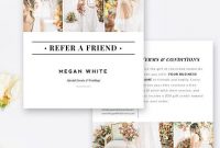 Photography Referral Card Template, Wedding Planner Referral inside Photography Referral Card Templates