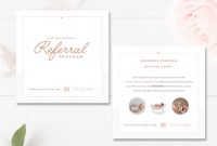 Photography Referral Card Templates, Referral Program —Stephanie Design for Referral Card Template
