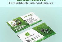 Photoshop Garden Landscape Business Card Templates regarding Landscaping Business Card Template