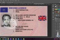 Photoshop Uk License Template Drivers inside Isic Card Template