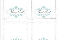 Pin On Wedding with Fold Over Place Card Template