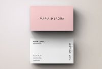 Pink Modern Business Card Template | クリエイティブな名刺 with Plain Business Card Template