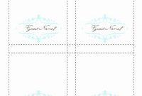 Place Card Template Free Download Elegant 12 Place Card throughout Place Card Setting Template