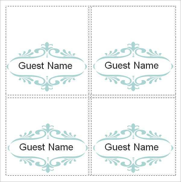 Place Card Template Word 6 Per Sheet - Cards Design Templates inside Free Template For Place Cards 6 Per Sheet