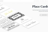 Place Cards Online – Place Cards Maker. Beautifully Designed pertaining to Celebrate It Templates Place Cards