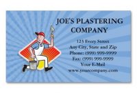 Plaster Masonry Worker Cartoon Business Card | Zazzle intended for Plastering Business Cards Templates
