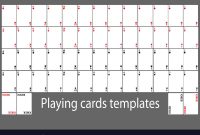 Playing Cards Template Set throughout Playing Card Template Illustrator