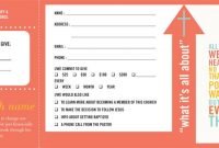 Pledge And Welcome Cards – Church Offering Envelopesone for Decision Card Template