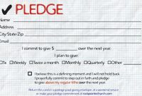 Pledge Cards For Churches Pledge Card Templates My Stuff with Church Pledge Card Template