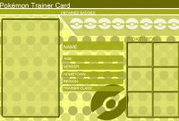 Pokemon Trainer Card Template Yellowkhfant On Deviantart with Pokemon Trainer Card Template