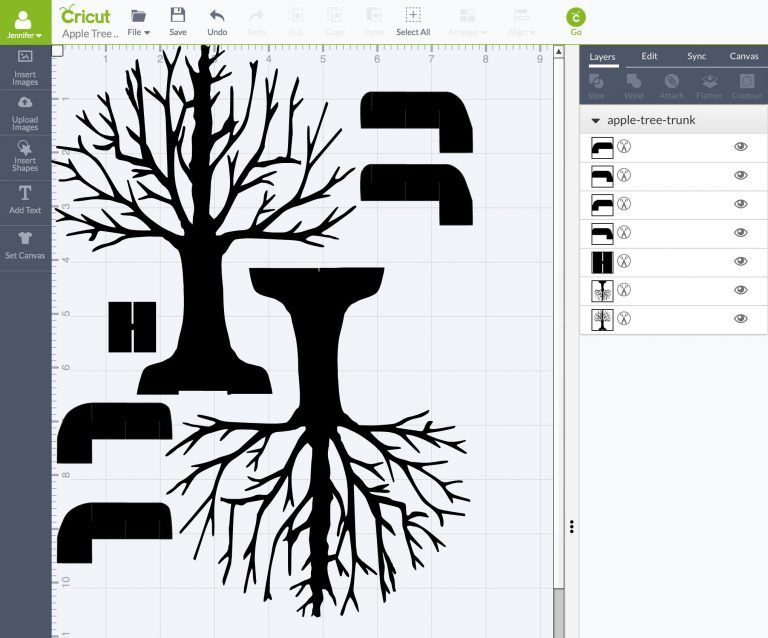 Pop-Up Paper Apple Tree Card (3D Sliceform) - Jennifer Maker within Pop Up Tree Card Template
