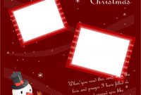 Portrait Christmas Card | Christmas Card Template, Christmas intended for Print Your Own Christmas Cards Templates