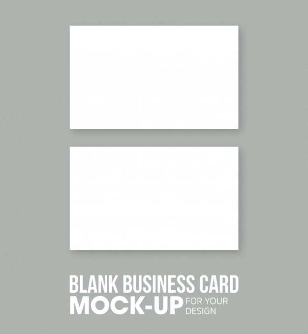 Premium Psd | Blank Business Card And Name Card Mockup Template. regarding Plain Business Card Template