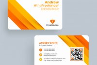 Premium Vector | Andrew Freelance Designer Business Card within Freelance Business Card Template