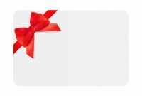 Premium Vector | Blank Gift Card Template With Red Bow And with regard to Present Card Template