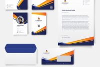 Premium Vector | Modern Business Card With Letterhead And in Business Card Letterhead Envelope Template