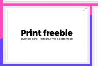 Print Templates – Business Card, Postcard (A6), Flyer(A5 with Template For Cards To Print Free