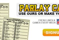 Printable Custom Parlay Cards – Parlay Cards Now with regard to Football Betting Card Template