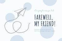 Printable Farewell Cards You Can Customize For Free | Canva intended for Farewell Card Template Word
