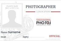 Printable Photographer Id Card Templates | Microsoft Word Id intended for Photographer Id Card Template