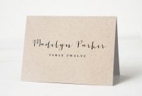 Printable Place Card Template, Wedding Place Cards, Escort with regard to Printable Escort Cards Template