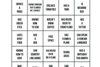 Printable: Printable Human Bingo Template To Ice Breaker in Ice Breaker Bingo Card Template
