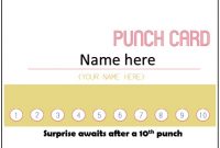 Printable Punch Card Template In Microsoft Word Format regarding Business Punch Card Template Free