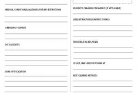 Printable Registration Form Template | Student Information within Student Information Card Template