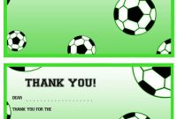 Printable Soccer Thank You Notes | Soccer Birthday, Thank with regard to Soccer Thank You Card Template