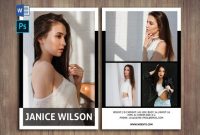 Professional Comp Card Psd Template, Modeling Comp Card regarding Free Model Comp Card Template Psd
