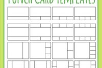 Punch Card Templates Clip Art Set For Commercial Use with Free Printable Punch Card Template