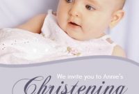 Purple Christening Invitationinvitation Maker – Diy Custom with Baptism Invitation Card Template