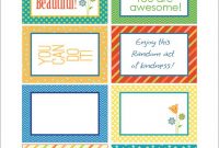 Random Act Of Kindness Free Printables | Printable Cards in Random Acts Of Kindness Cards Templates