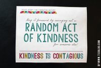 Random Acts Of Kindness Free Printable (Template Card) with regard to Random Acts Of Kindness Cards Templates