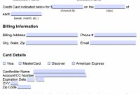Recurring Credit Card Payment Authorization Form inside Credit Card Payment Form Template Pdf