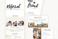 Referral Cards, Referral Card Template, Referral Program inside Referral Card Template
