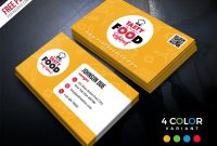 Restaurant Business Card Free Psd Bundle | Psdfreebies inside Food Business Cards Templates Free