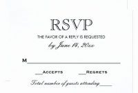 Rsvp Cards Templates Free Fresh Wedding Rsvp Card Black And regarding Free Printable Wedding Rsvp Card Templates