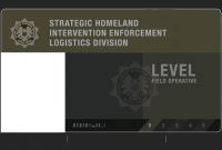 S.h.i.e.l.d. Field Agent Level 1 Id Card (Blank) for Shield Id Card Template
