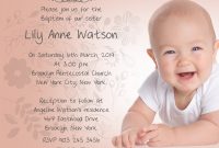 Sample Baptism Invitations That Are Fan | Reed Blog with Baptism Invitation Card Template
