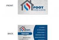 Sample Of Visiting Cards Hvac Business Card B41 1024×1024 pertaining to Hvac Business Card Template