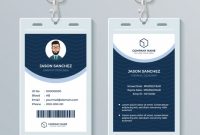 Saubere Und Moderne Mitarbeiter Id Card Design Template for Company Id Card Design Template