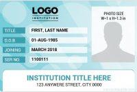 School, College, And University Id Card Templates inside Faculty Id Card Template