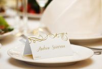 Seating / Place Card Template – Download Instantly in Fold Over Place Card Template