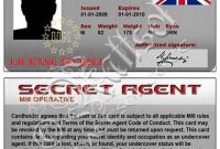 Secret Agent Card (Fake Id) | Spy Gadgets For Kids, Secret intended for Mi6 Id Card Template