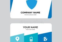 Shield Business Card Design Template, Visiting For Your throughout Shield Id Card Template